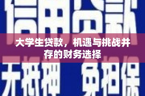 临渭大学生贷款，机遇与挑战并存的财务选择