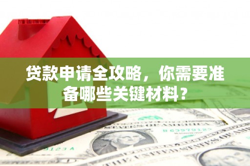 临渭贷款申请全攻略，你需要准备哪些关键材料？