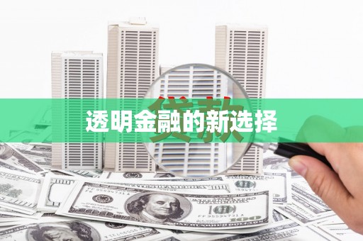 临渭透明金融的新选择