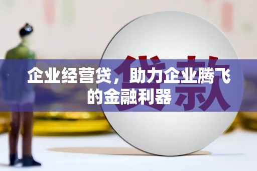 临渭企业经营贷，助力企业腾飞的金融利器