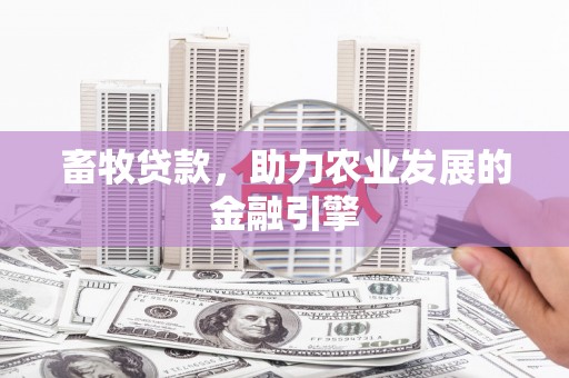 临渭畜牧贷款，助力农业发展的金融引擎