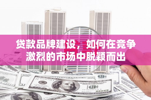 临渭贷款品牌建设，如何在竞争激烈的市场中脱颖而出