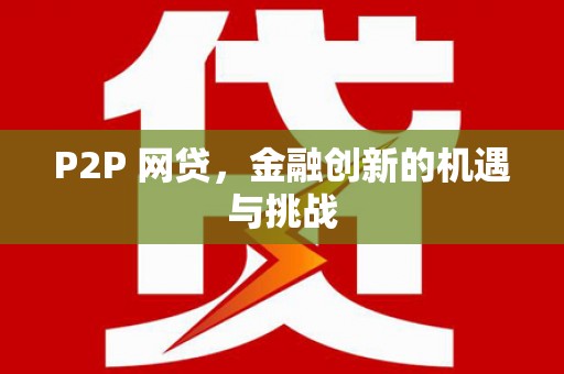 临渭P2P 网贷，金融创新的机遇与挑战