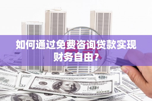 临渭如何通过免费咨询贷款实现财务自由？