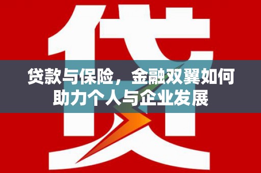 临渭贷款与保险，金融双翼如何助力个人与企业发展