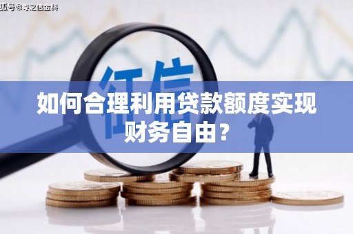 临渭如何合理利用贷款额度实现财务自由？