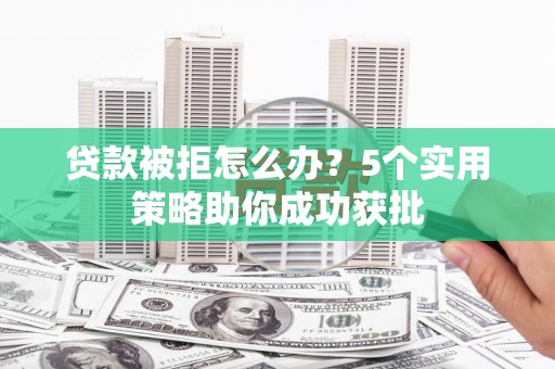 临渭贷款被拒怎么办？5个实用策略助你成功获批