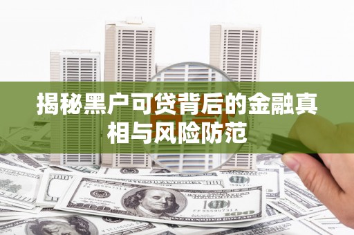 临渭揭秘黑户可贷背后的金融真相与风险防范