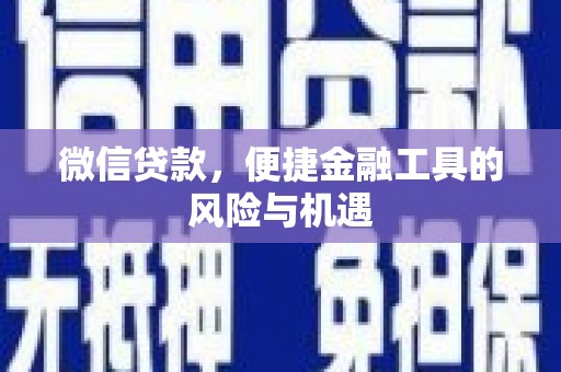 临渭微信贷款，便捷金融工具的风险与机遇
