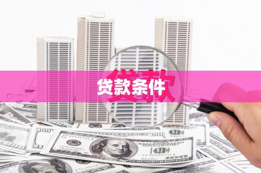 临渭贷款条件