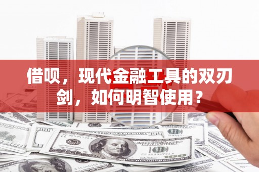 临渭借呗，现代金融工具的双刃剑，如何明智使用？
