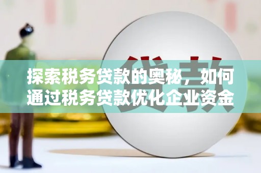 临渭探索税务贷款的奥秘，如何通过税务贷款优化企业资金流
