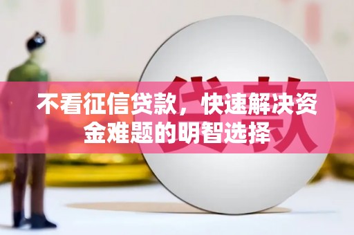 临渭不看征信贷款，快速解决资金难题的明智选择
