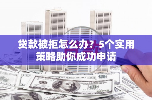 临渭贷款被拒怎么办？5个实用策略助你成功申请