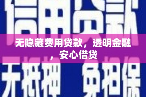 临渭无隐藏费用贷款，透明金融，安心借贷