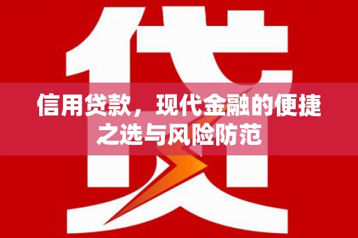 临渭信用贷款，现代金融的便捷之选与风险防范