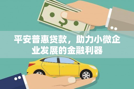 临渭平安普惠贷款，助力小微企业发展的金融利器