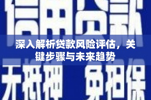 临渭深入解析贷款风险评估，关键步骤与未来趋势