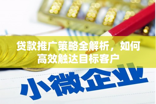 临渭贷款推广策略全解析，如何高效触达目标客户
