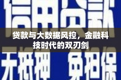 临渭贷款与大数据风控，金融科技时代的双刃剑