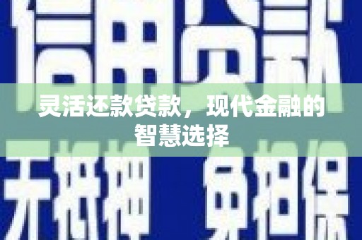 临渭灵活还款贷款，现代金融的智慧选择