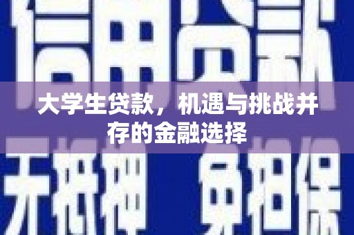 临渭大学生贷款，机遇与挑战并存的金融选择