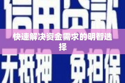 临渭快速解决资金需求的明智选择