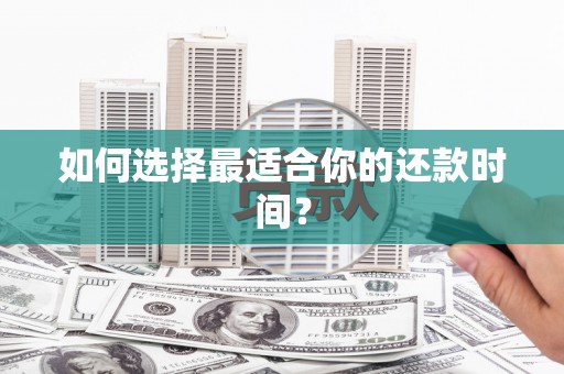 临渭如何选择最适合你的还款时间？