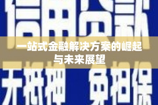 临渭一站式金融解决方案的崛起与未来展望
